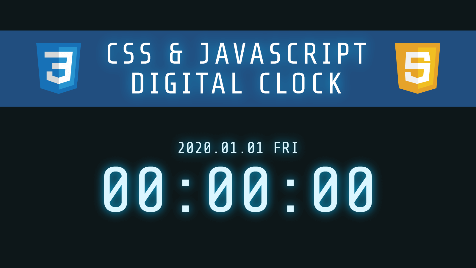 Cssとjavascriptでおしゃれなデジタル時計を実装する方法 Webdev Tech